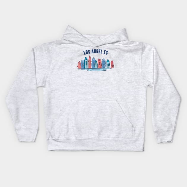 Fish Skyline Kids Hoodie by Safdesignx